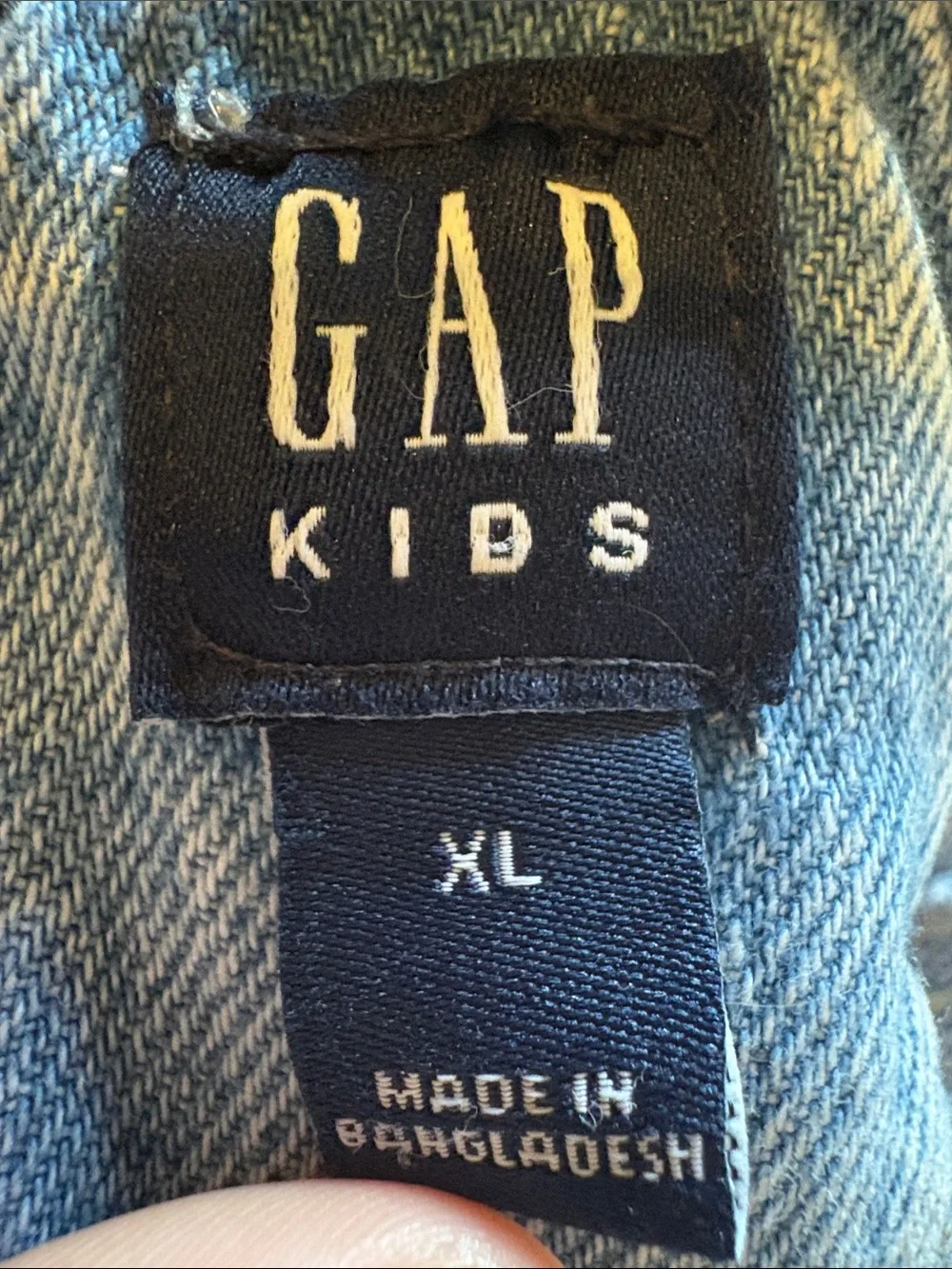 GAP Light Wash Denim Kids Short Overalls